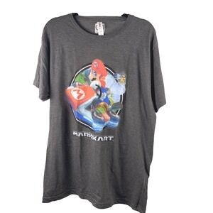 Mens Large L Nintendo Mario Kart Graphic‎ T Shirt Gray Gaming Geek
Video Game